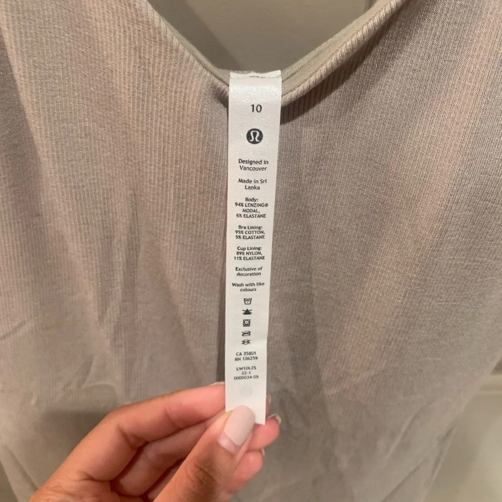 ‼️NWOT‼️ Lululemon | Ribbed Micro-Modal Tank Top - Picture 7 of 7